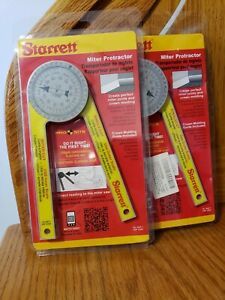 Starrett 505P-7 Plastic Miter Protractor  7&#034; x2 NEW