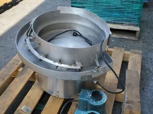 Vibratory Feeder Bowl, Stainless Steel, 24&#034; bowl, 18&#034; base, 120vac, 5amps