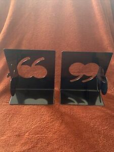 New See Jane Work Quote End Quote Black Metal Bookends Pair