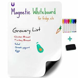 Magnetic Dry Erase White Board Sheet for Fridge- 2013 inch - Dry Erase 20&#034;13&#034;
