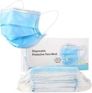 100/200 PCS Face Mask Mouth &amp; Nose Protector Respirator Masks with Filter USA
