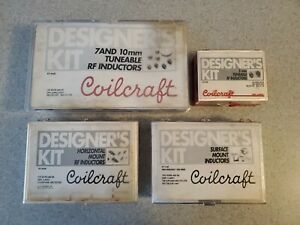 Lot/Set of 4 Coilcraft DESIGNER&#039;S KITs M102 M104 M105 &amp; C100