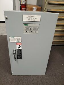 ASCO 70 AMP AUTOMATIC TRANSFER SWITCH SERIES 300 480 VAC D00300B3070N10C