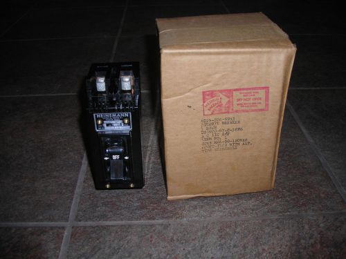 Heinemann electric 925-204-9953 circuit breaker 50 amp 120 ac 2 pole cat 2263mg4 for sale