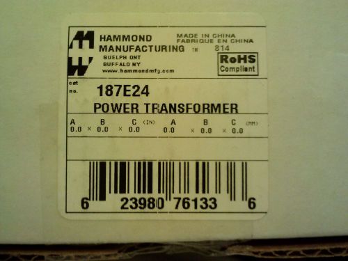 New Hammond Manufacturing 187E24 Power Transformer Quantity of 2