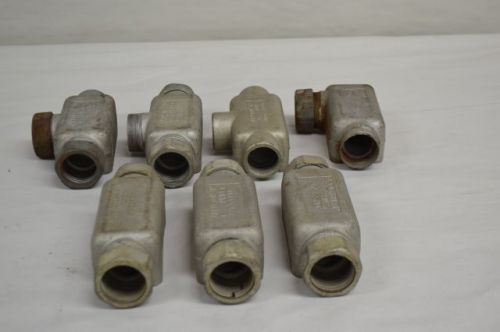 LOT 7 APPLETON ASSORTED C LL T UNILETS CONDUIT BODY OUTLET FITTING 1IN D203903