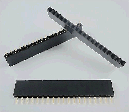 22.5 7.5 for sale, 100 pcs 2.54mm pitch 19 pin single row straight female pin header strip ph:8.5mm