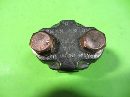 Penn union bronze 3/0-800mcm 2-bolt connector for sale