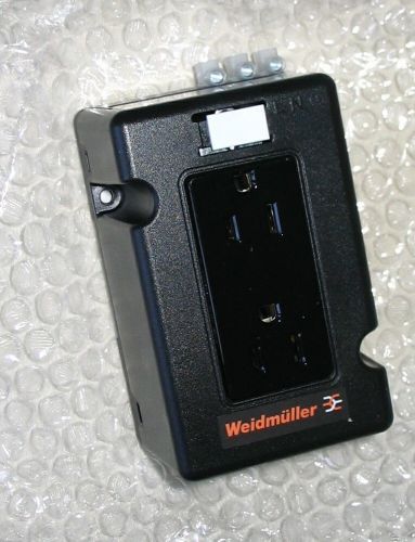08r2332 weidmuller 6720005421 connector ac power receptacle 15a 125v lot of 4 for sale