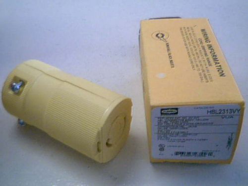 Hubbell Connector Body (Yellow) (HBL2313VY) NEW