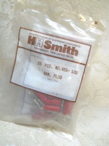 25 HH Smith 455 102 Banana Plugs NOS