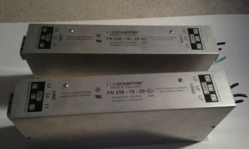 2 Schaffner Line Filter 3X 480/275V 3 phase # FN258-16-29