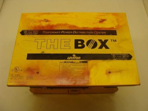 (1) leviton &#034;the box&#034; temporary power distribution box 110-pb103 for sale