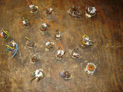 HUGE LOT OF 18 VARIOUS EBY + ELCO TUBE SOCKETS USED