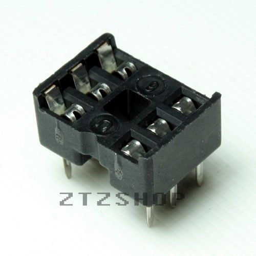 5 x 6 pin DIP IC Sockets Dual Wipe Contact Through Hole -ZTZSHOP- Free Shipping