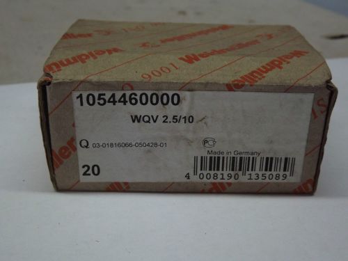 Weidmuller WQV 2.5/10 1054460000 Terminal Block Jumper W Series New box of 19 +4