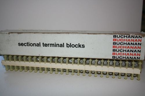 BUCHANAN SECTIONAL TERMINAL BLOCKS #0725 TYPE DB QUANTITY 25 - NEW IN BOX