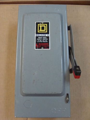 New Scratch &amp; Dent Square-D H321N 30 Amp Safety Disconnect Switch 240VAC