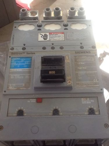 Lmxd63b800 siemens 800 amp breaker type lmxd6 w/ push to trip button for sale