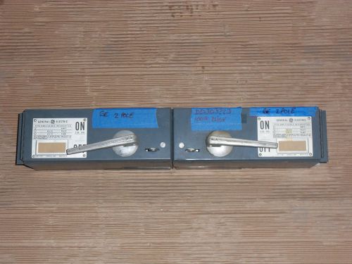 Ge dd dd3d3223 100 amp 240v 2 pole fused twin panel panelboard switch qmr for sale