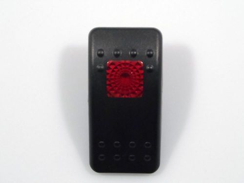 Red 12v On-Off Rocker Switch SPST with Labels, for Cars, Trucks, Marine Use