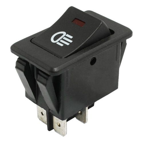 New dpst on off 4 pin rocker boat switch black for car foglight lamp for sale