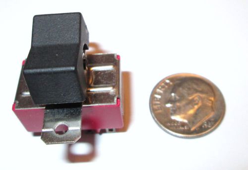 C&amp;k #7411 miniature rocker switch  4pdt on-on-on   panel mount    nos  1 pcs. for sale