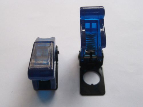 12 pcs Transparent Blue Safety Flip Cover for Toggle Switch