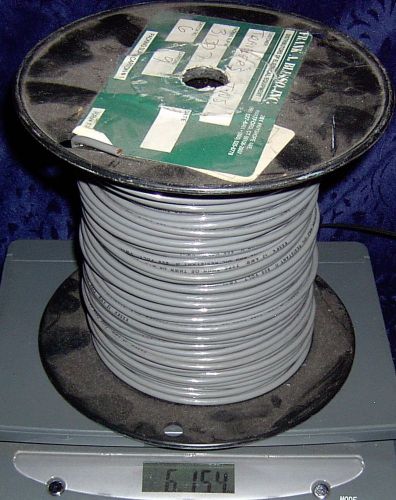 About 320&#039; 12 gauge stranded grey wire 320 feet 12awg 12 awg