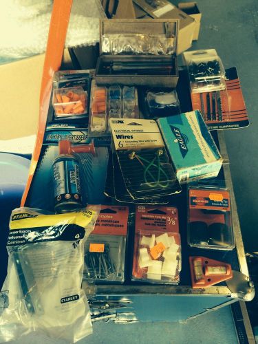 Assorted Wire Nuts, fasteners, ground wire and hardware plus much more