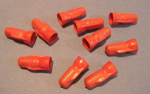 Lot of ten genuine 3m scotchlok red wire connectors  made in usa for sale