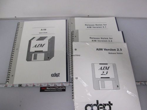 New unopened adept aim user guides &amp; version 2.1, 2.2, 2.3 updates for sale
