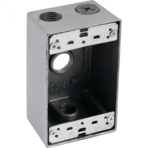Aluminum 1-gang weatherproof box 662030 national brand alternative outlet boxes for sale