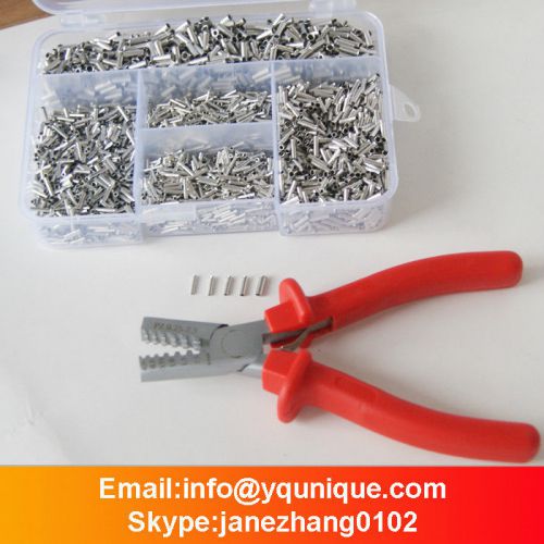 5000pcs non insulated wire ferrules kit +0.25-2.5mm2 wire ferrule crimper plier for sale