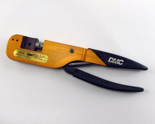 Dmc daniels hx4-258a / amphenol m2252015-01 crimper w/ hex die for coax rf for sale