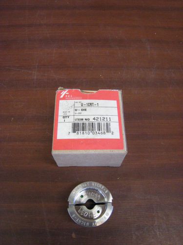 Burndy stainless u-1crt-1 index 11 green &#034;u&#034; style die set for #1 awg str cu for sale