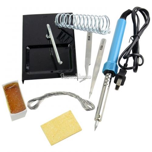 New 7 in1 40W Electric Soldering Iron Solder Tool Kit Set With Iron Stand DZ8 SH
