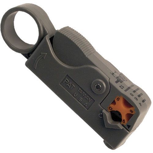 Platinum tools 15032 e series 2 level coaxial cable stripper for rg-59/62/6 for sale