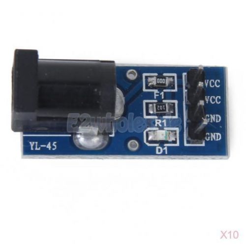 10x dc power apply pinboard adapter plate module for 5.5x2.1mm male interface for sale