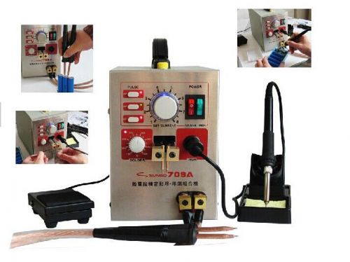 709a 2 in 1 high-power micro-computer pedal control battery spot welder for sale