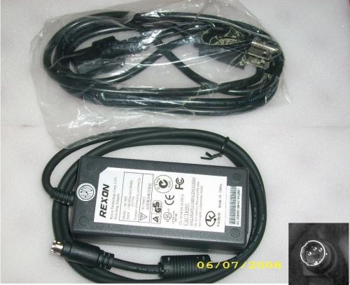 Rexon tech model ac-005 adapter 5v 12v 5pin &amp; power cord a5 for sale