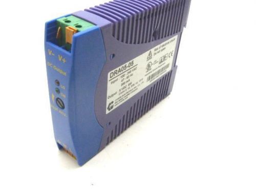CHINFA DRA05-05  Power Supply 5W 5V/200mA AC-DC DIN RAIL MOUNTABLE  TESTED