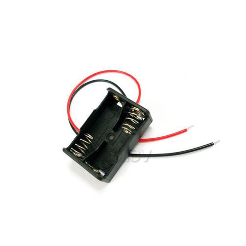 1 battery box holder case 2 x 23a a23 23 a cell size type 24v with 6&#034; leads for sale