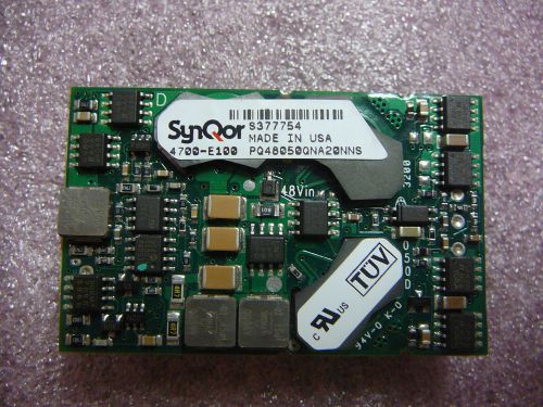 Synqor 48v 20a 1-output dc-dc reg pwr supply module pq48050qna20nns  *new* 1/pkg for sale