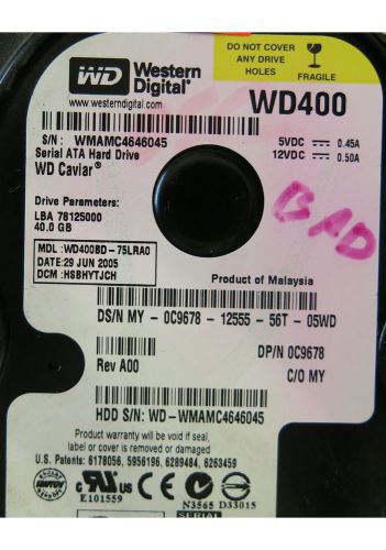 Wd400bd-75lra0 2060-701335-003 rev a pcb for sale