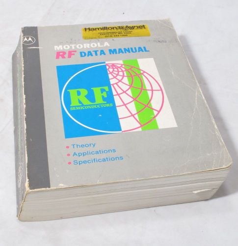 Motorola RF Data Manual transistor &amp; semiconductor spec sheets and applications