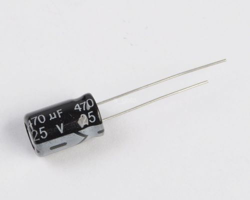 5PCS Radial Electrolytic Capacitor 470UF 25V