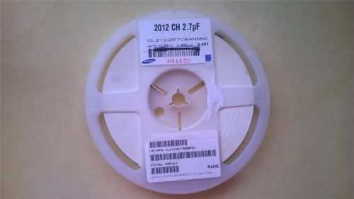 T89  lot of 4000 pcs  cl21c2r7cbannnc ceramic capacitor 2.7pf  50v 0805 smd for sale