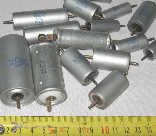 Assorted Teflon capacitors    Lot of 12 .NOS