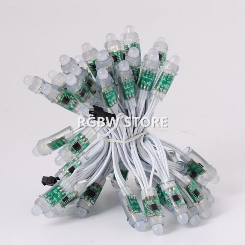 100x 5v 12mm ws2811 full color rgb led pixel module string ip68 waterproof #2 for sale